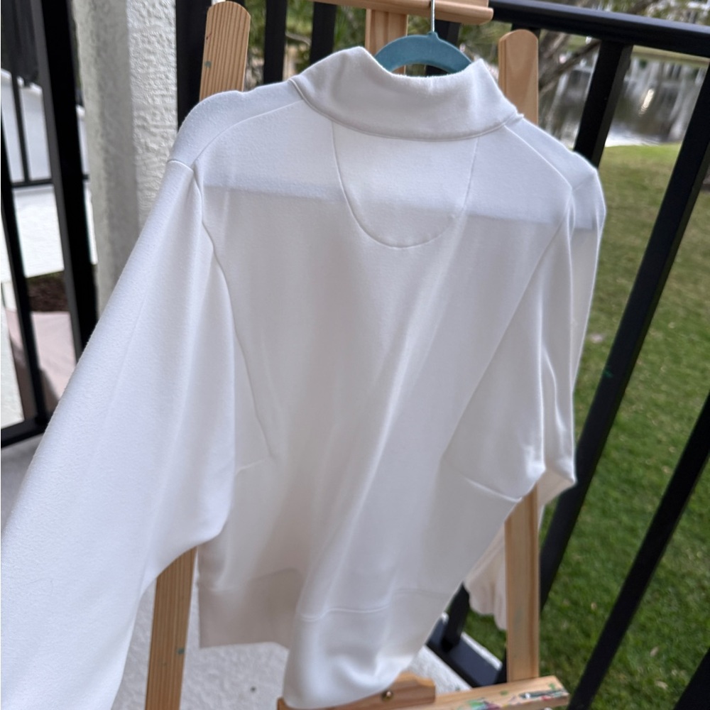 White Peter Millar Quarter-Zip Pullover - image 3